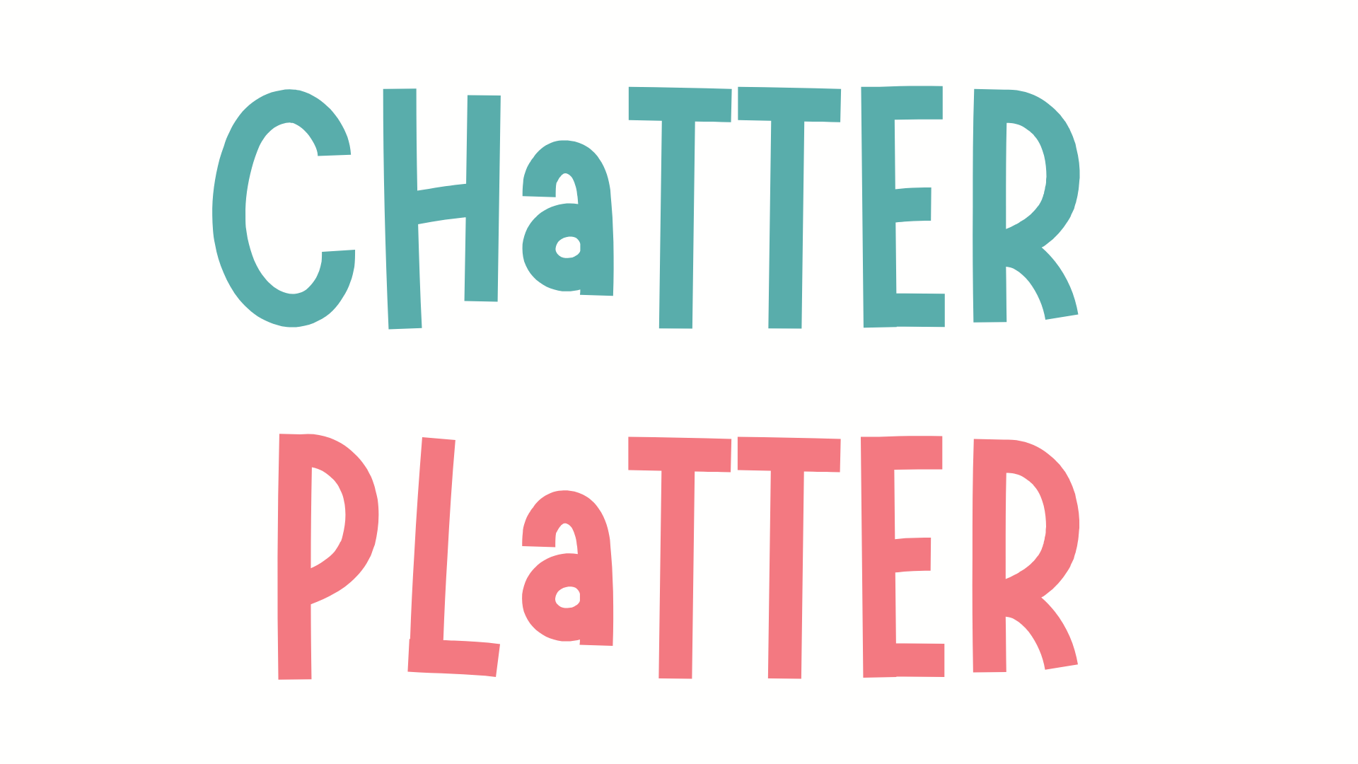 Chatter Platter — wordmark logo